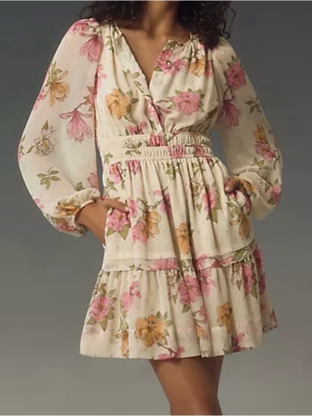 Maeve Anthropologie Somerset Mini Dress: Long-Sleeve Edition Size 1X